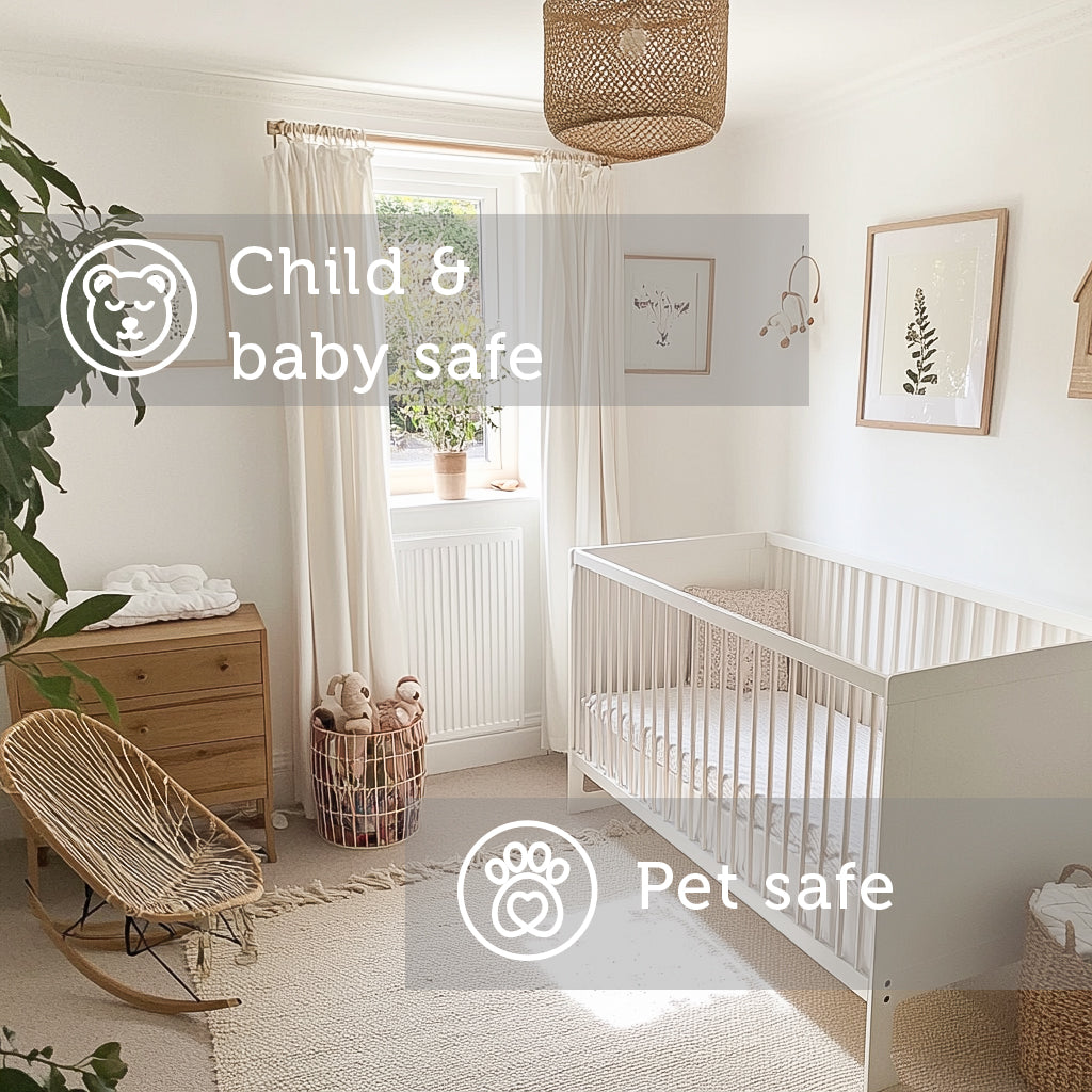 Baby Safe Nursery Paint for Walls and Ceilings - Pure white