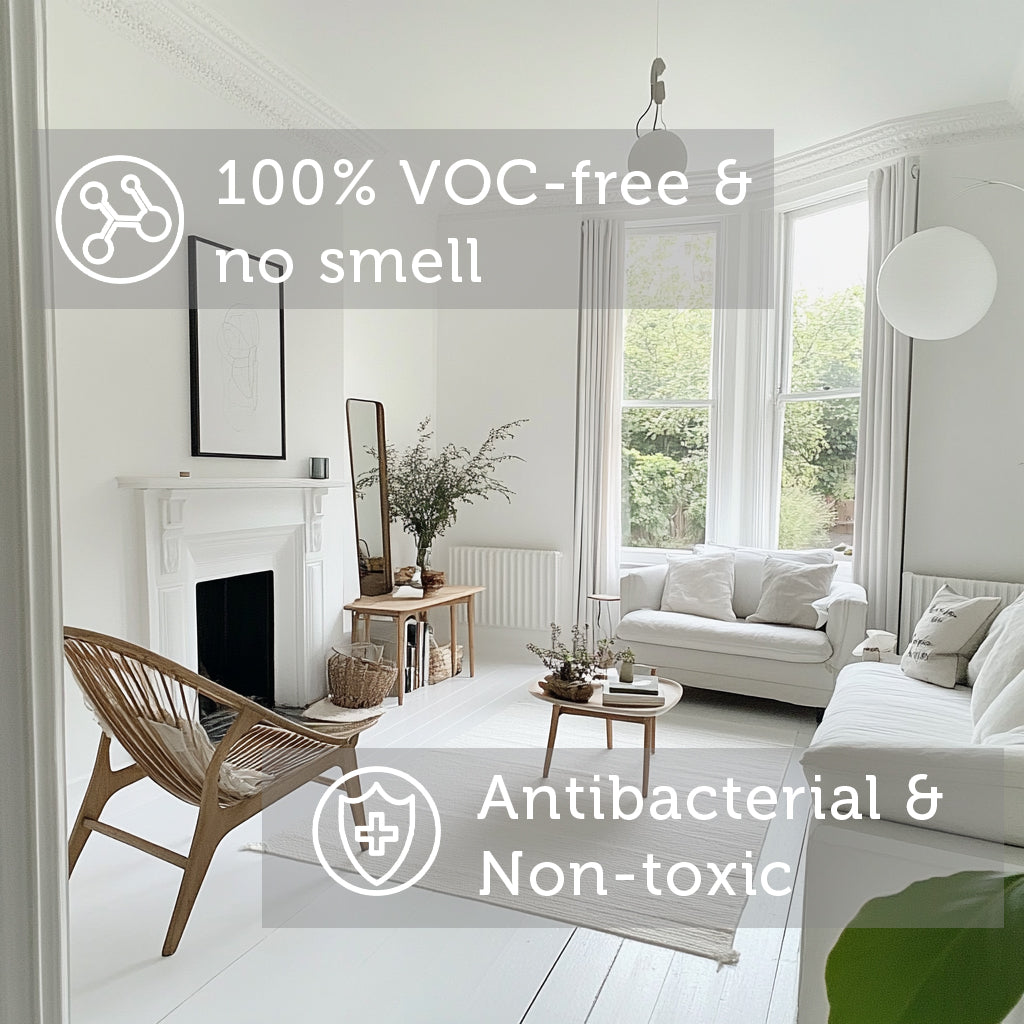 Baby Safe Nursery Paint for Walls and Ceilings - Pure white