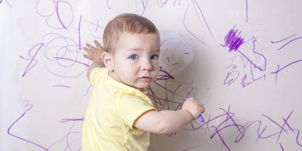 How to remove crayon and marker pen from walls