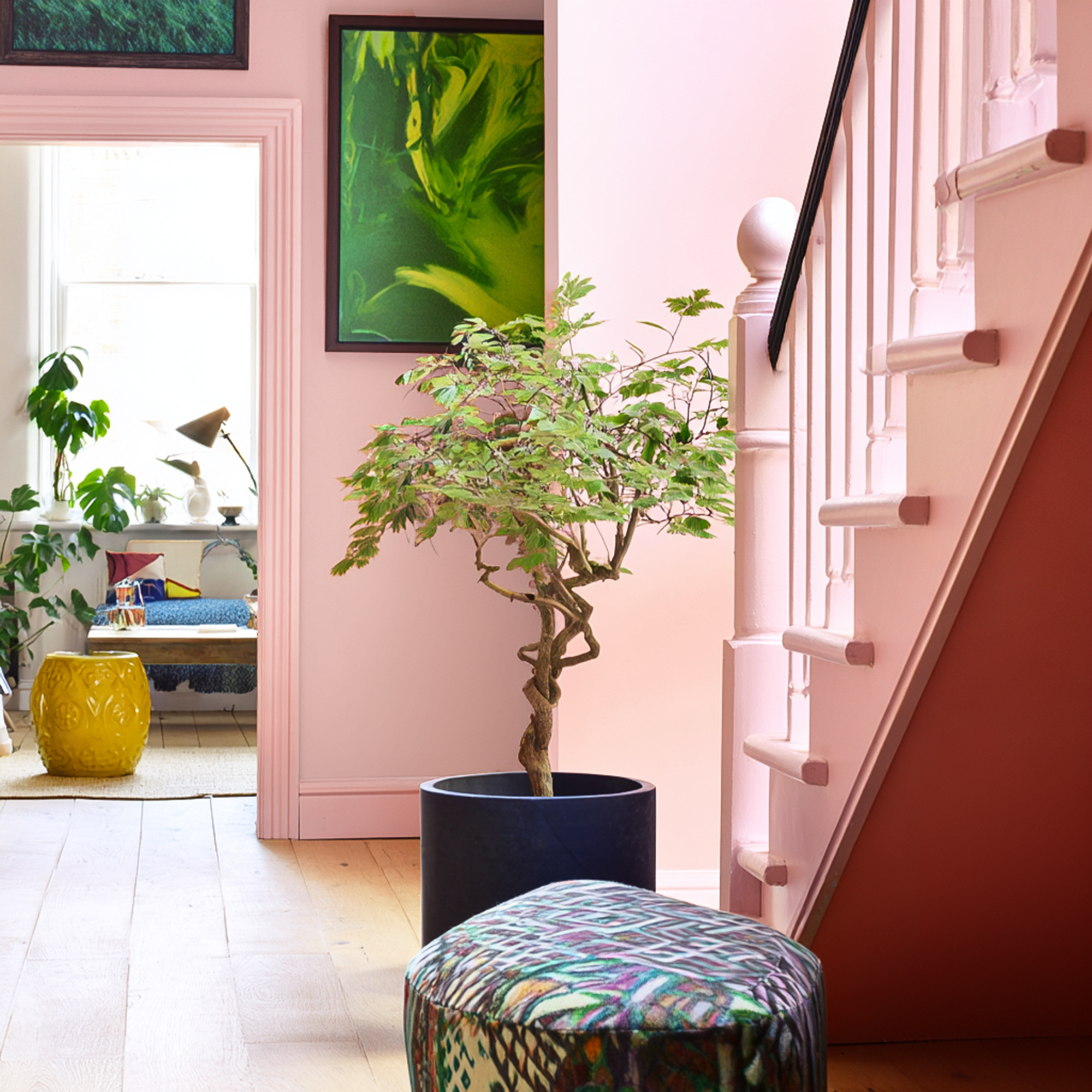 Pink paint