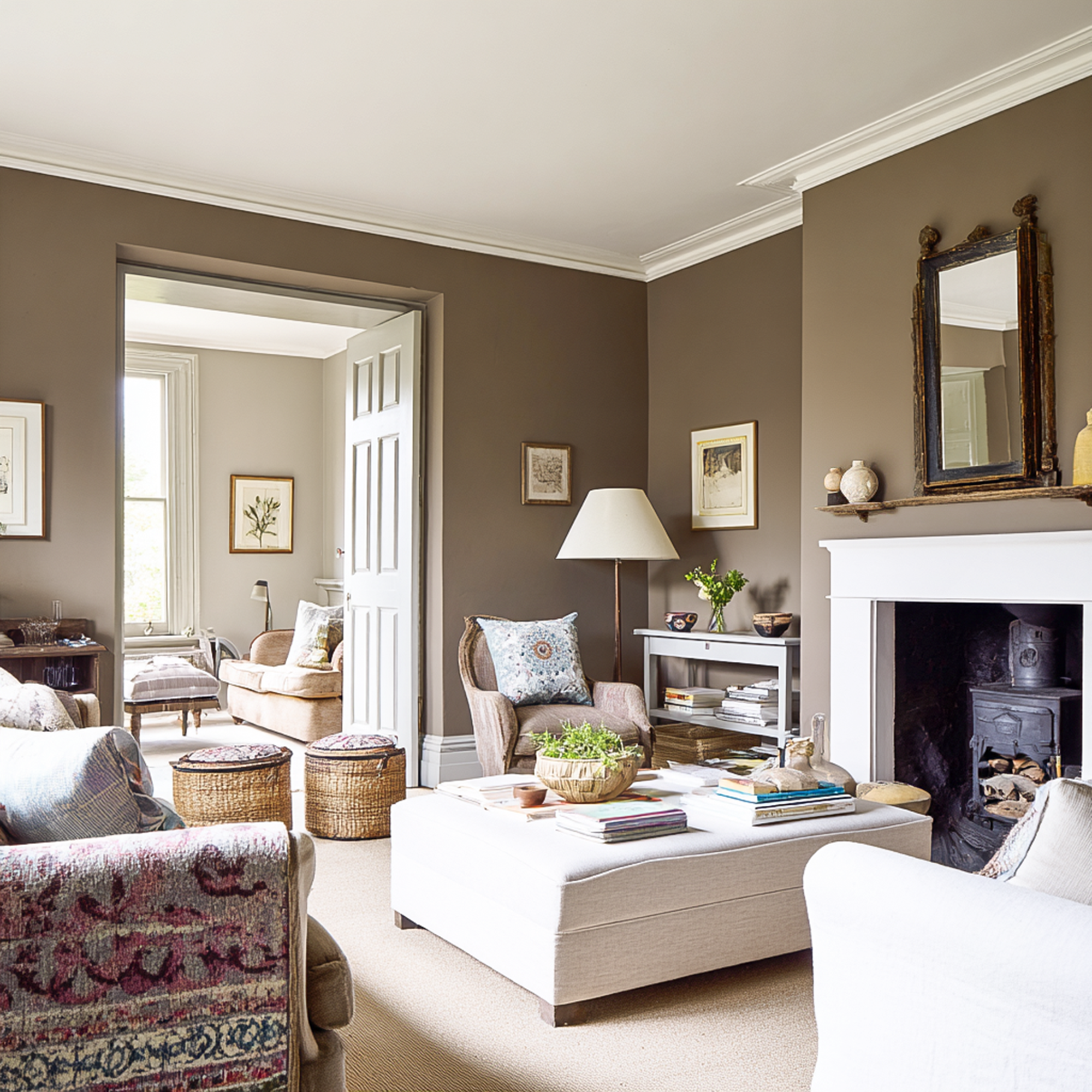 Brown paint
