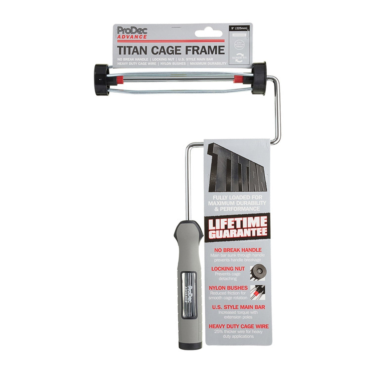 9" Titan roller frame